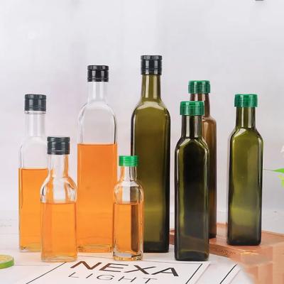 China Various Hardness Good Quality Kitchen Luxury Amber Glass Bottle For Olive Oil for sale