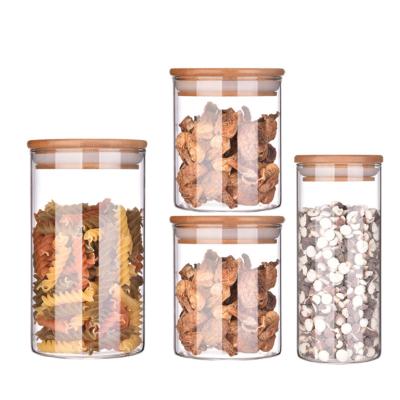 China Wholesale Hardness 1800ml Kitchen Food Storage Jars Glass Airtight Containers for sale