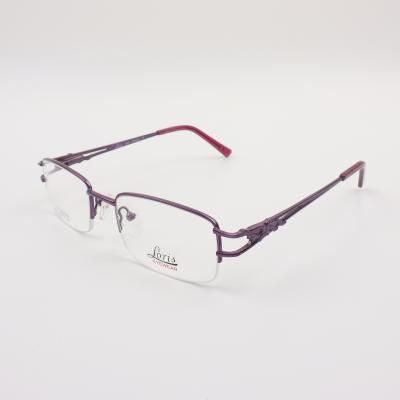 China Fashionable young ladies optical frames glasses frames wholesale optical eyewear metal glass frames for sale