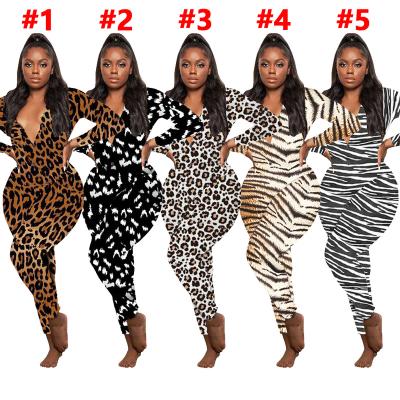 China hot sale Anti-wrinkle plus size long sleeve jumpsuit sexy v-neck rompers women one-piece jumpsuit for sale