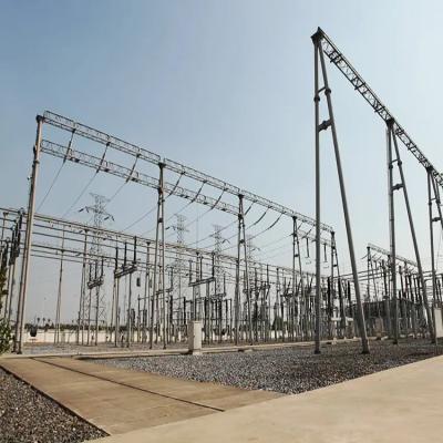 China Power transmission and distribution china substation steel structure for electric transmission tower high quality power line transmission energy steel tower for sale