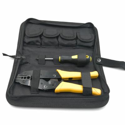 China Crimping Type Cable RG Crimping Tools Sets LXK-05H Variable Dies Crimping Tool Kit for sale