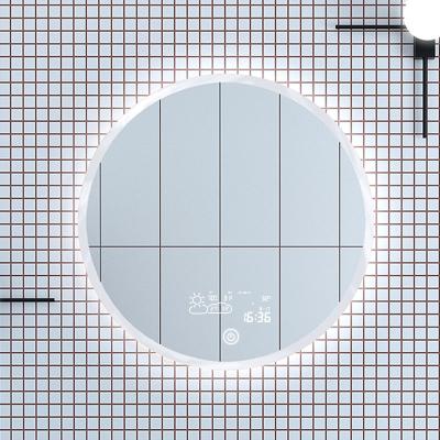 China Magnifying Nordic Decorative Hanging Wall Around Mirror PC Frame LED Backlit Bathroom Mirror for sale