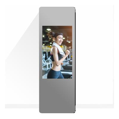 China Android Wifi HD Smart Home Interactive LCD Display Gym Touch Screen Fitness Magnifying Mirror for sale