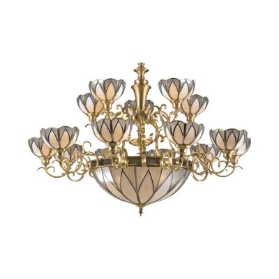 China Modern Wholesale Luxury Ceiling Led Lamp American Copper American Chandelier Sofa Lighting Modern Chandelier Family Hotel for sale