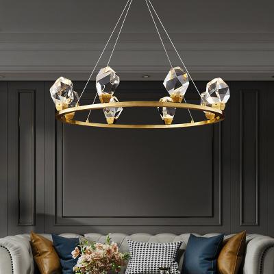 China Simple Design Modern Crystal Pendant Lights Modern Ceiling Luxury Light Modern Dining Chandelier for sale