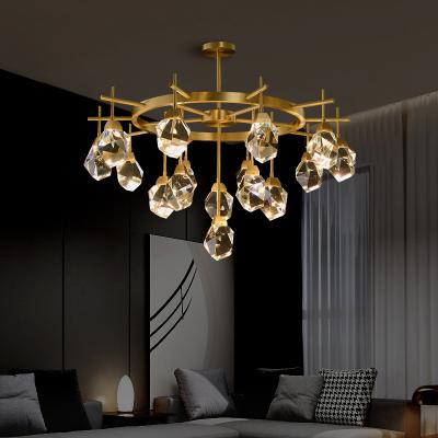 China Modern Luxury Crystal Ceiling Chandeliers Pendant Lights for sale