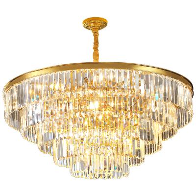 China Modern Nordic Modern Pendant Lights Gold Crystal Chandeliers Ceiling Luxury for sale