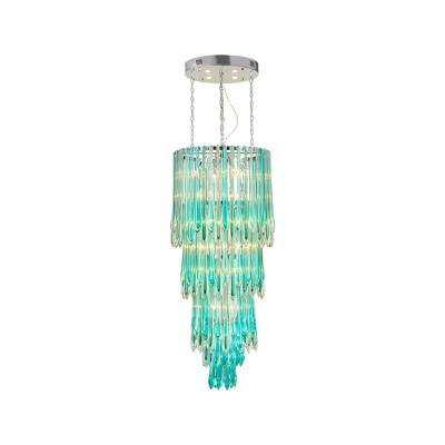 China Modern Lighting Nordic Lobby Restaurant Hotel Blow Lamp Ceiling Lights Living Room Pendant Lights Crystal Chandelier for sale