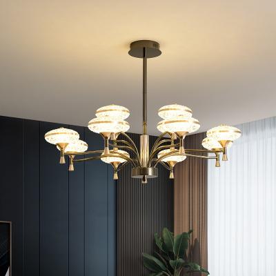 China Modern Nordic Luxury Acrylic Crystal Ceiling Chandeliers Pendant Lights for sale