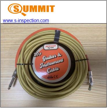 China 20FT Guitar Cable Qc Pre Shipment Inspection Services Within 24 Hours for sale