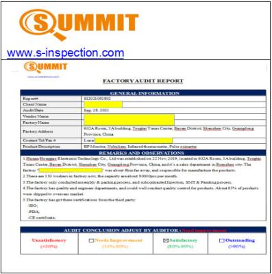 China Pulsoximeter-elektronische Inspektion, USD 128-218 Fabrik-Rechnungsprüfungs-Dienstleistungen zu verkaufen