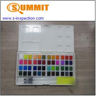 China Watercolor Paint Set Rohs  Pre Shipment Inspection Services for sale