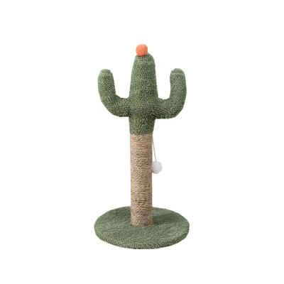 China Manufacturer Wholesale Cactus Detachable Sisal Cat Tree House Single Column Living Frame Cat Tree for sale