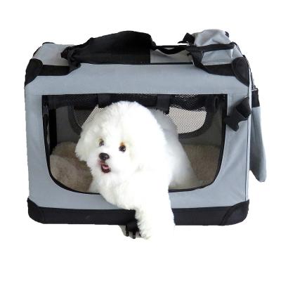 China Wholesale Luxury Soft Sided Pet Carrier Airline Approved Breathable Cat Dog Carrier Bag for sale