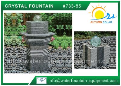 China Glasrollen-Ball-kleine Garten-Wasser-Eigenschaften, unterschiedlicher Form-Granit-Ball-Brunnen zu verkaufen