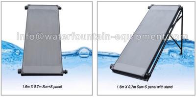 China Rigid Inground Swimming Pool Heaters With Solar Controller 1.6m X 0.7m X 0.07m for sale