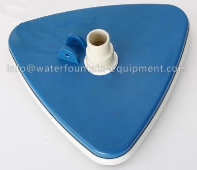 China Triangular Liner Swimming Pool Accessories Vacuum Head With Swivel Cuff for sale