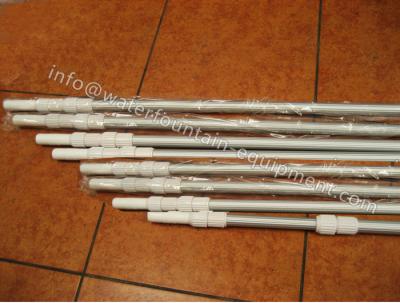 China Corrugated Surface Swimming Pool Accessories Telescopic Pole 0.8mm Thick 2 X 240cm for sale