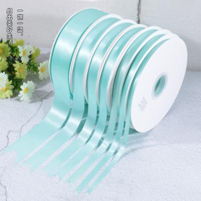 China Durable Custom 100% Polyester Double Sided Satin 13 Mm White Satin Ribbon 1/2