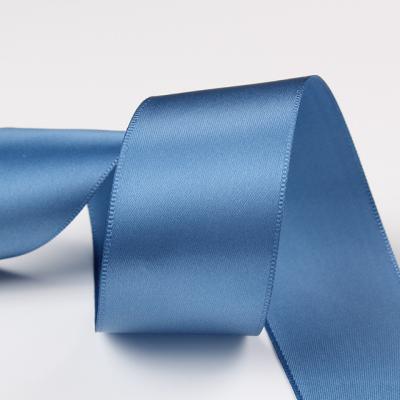 China 1.5 Inch Viable 38 Mm Polyester Satin Ribbon Single Faced Wedding Gift Packaging DIY Handmade Bow Edge Silk Woven Ribbon for sale