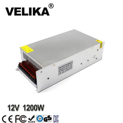 China Led CCTV Lamp Power Supply Equipment DC 12V Transformer LED Power Supply 12V 100A 1200W Electric Power for sale