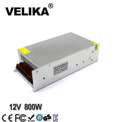 China CCTV Lamp Power Supply 12v 800W Single Output Transformers 110V/220V AC To DC SMPS Switching For LED Strip Lamp Light for sale