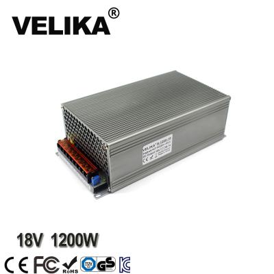 China Led CCTV Lamp Power Supply AC Power Supply DC 18V 66.7A 1200W Converter Driver 220/110V Power Source For Industrial Automation for sale