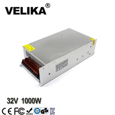 China Led CCTV Lamp Power Supply 32V SMPS High Power DC32V 31.3A 1000W Switch Power Supply Transformer 110 AC 220V DC For Control Industry Mechanical Equipment Light digital by computer for sale