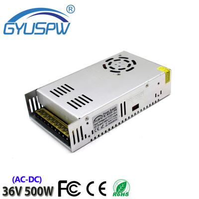 China LED Lighting Power Supply DC 36V 13.9A 500W Changeover Power Supply For CNC Router Mill Laser Cutting CCTV LED Foaming Light SMPS 3D printer for sale