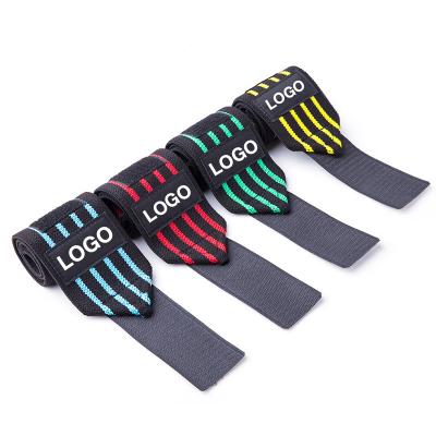 China Unisex Customize Gimnasio Cotton Stripe Crossfit Gym Fitness Dumbbell Mancuernas High Quality Wrist Support Wrist Support for sale