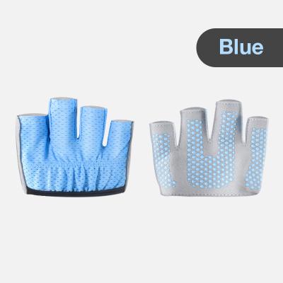 China OEM unisex deportivos deportivos nylon half finger silicone gloves silicona guantes pilates yoga fitness gloves OEM Guantes four for sale