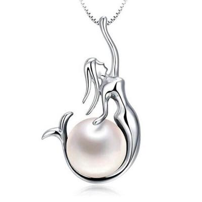 China Wholesale CLASSIC Fishbone Silver Female Thin Chain Bead Zircon Necklace Simple Fishing Women Pendant Necklace for sale