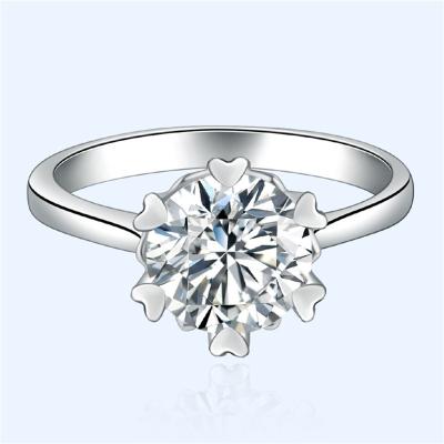 China FASHIONABLE Sensitive Wedding Ring For Women Men Moissanite Engagement Ring Diamond Jewelry Brass 925 Silver for sale