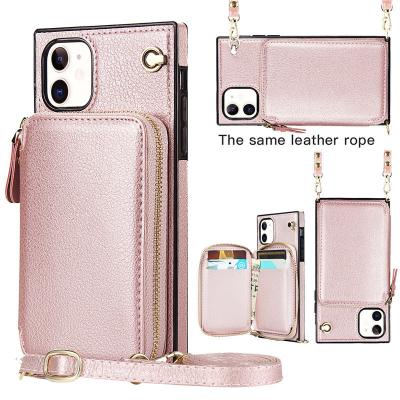 China Fashionable Anti-drop Phone Filter Frames Wallet Leather Belt Case For iPhone 11 Pro Xs Xr Pro Cover 11 6 6s Plus 8 Se 2 7 12 Pro Max for sale