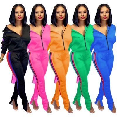 China 2020 Antibacterial New Fashion 2 Piece Set Two Piece Set Women Sportswear Tracksuits Women Clothing for sale