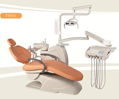 China Top-Mounted Type Dental Chair Unit With Left Armrest - Seamless Upholstery for sale