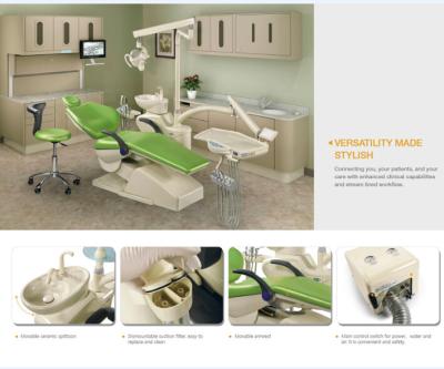 China Seamless PU Cushion Dental Chair Easy For Four-handed Treatment. for sale