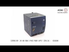 ASM SIPLACE / SIEMENS  24V 40A 960W 3 phase POWER SUPPLY  QT40 241 P/N: 03102840