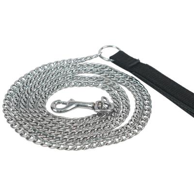 China Light up BOLIFU Steel Pet Chain Dog Leash With Handle Dog Chain Metal Twisted Chain Large Dog Pet Leash for sale