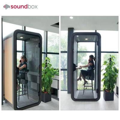 China Private Office Phone Booth Indoor Mobile Telephone Booth With 4000K Natural Color Lighting for sale