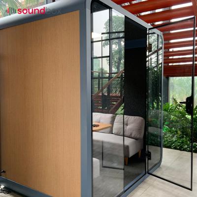 China emergency hood portable noiseproof boothphone soundproof booth for office D1536*W2200*H2300 for sale