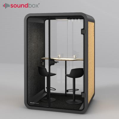 China Work Space (Others) Office Booth 2021 Adjustable Modern Soundproof Pod Online Meeting 6 Seats Meeting Pod for sale