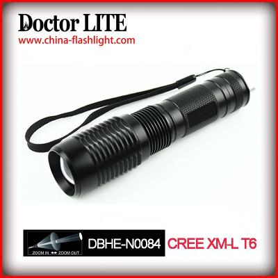 China 1000 Lumen Zoomable Aluminum Emergency Flashlight Powered By 1*18650/3*AAA Battery for sale