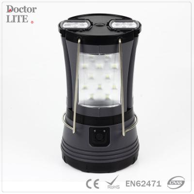 China Super Bright Multifunction ABS LED Camping Lantern With 2 Detachable Flashlight for sale