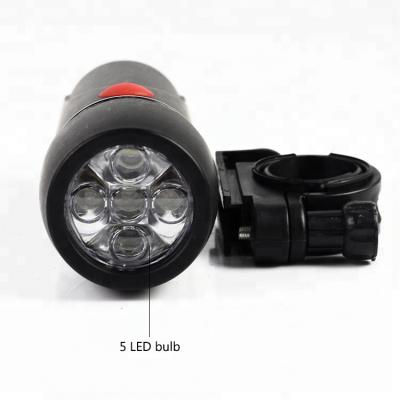 China On/slow strobe/fast 5LED flashlight bicycle high power strobe front light for sale