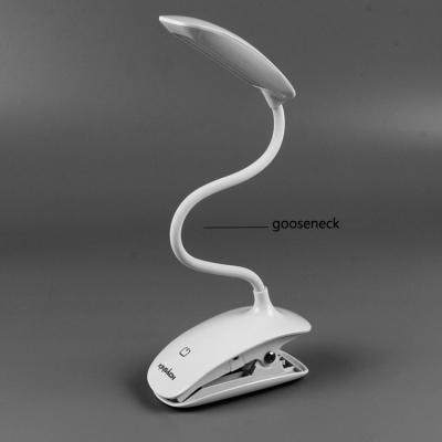 China USB Dimmable LED Desk Lamp With Rechargeable Clip LED Desk Lamp for sale