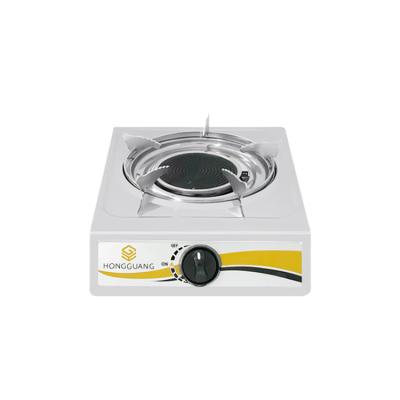 China Hotel single head ignition cooktop gas burner stainless steel automatic gas stove for sale