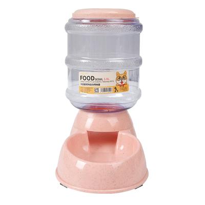 China 3.8L Sustainable Large Automatic Dog Feeder Drinking Station For Dogs Cats Dog Food Plastic Bowl Pets Water Dispenser for sale