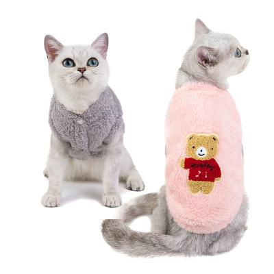 China Sustainable new fashions autumn and winter style dog pets cute cat clothes pet cat clothing for sale